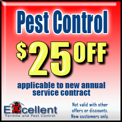 Pest control $25.00 off